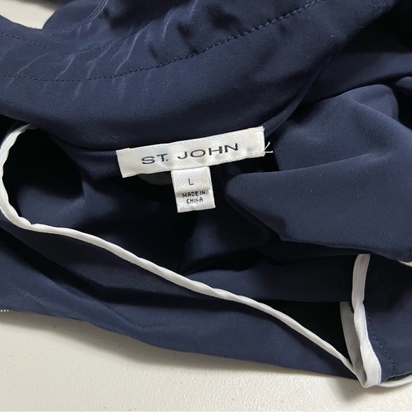 st. John Navy Blue Full Zip Jacket (no hood) - Picture 10 of 15